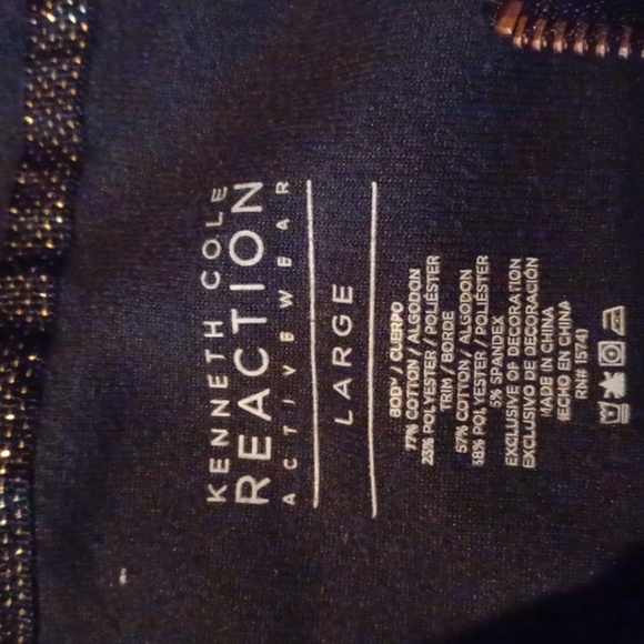 🌺Kenneth Cole Reaction Dark Blue Zip-Up Hoodie - Picture 3 of 9